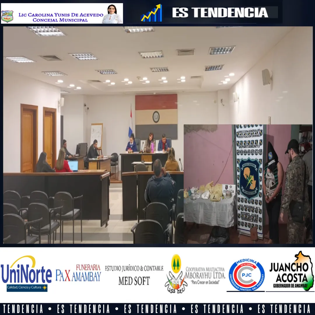 Fiscal logra la Condena de 7 años de Carcel  para mujer detenida por tenencia de 5 kilos de Cocaina en Pedro Juan Caballero