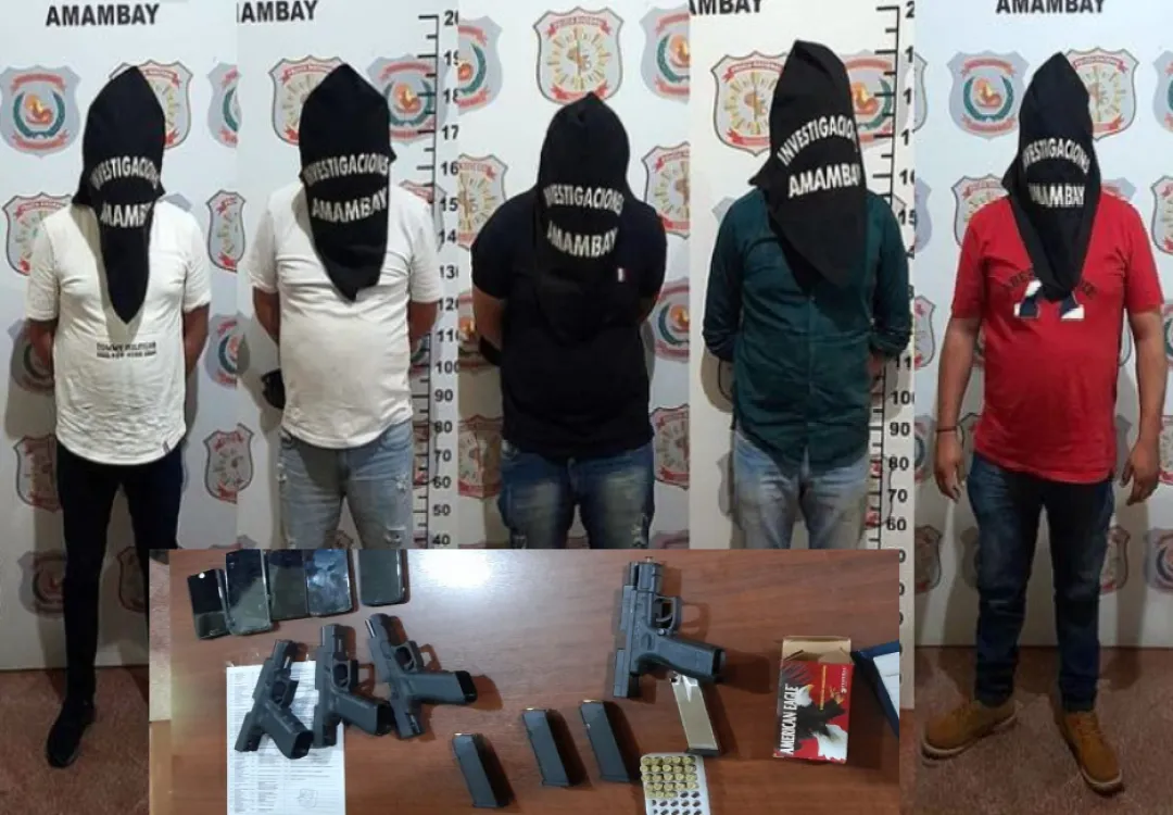 Grupo armado fue detenido por la Fope y uno de los integrante acaba de ser Condenado de 7 años de carcel por detentación.