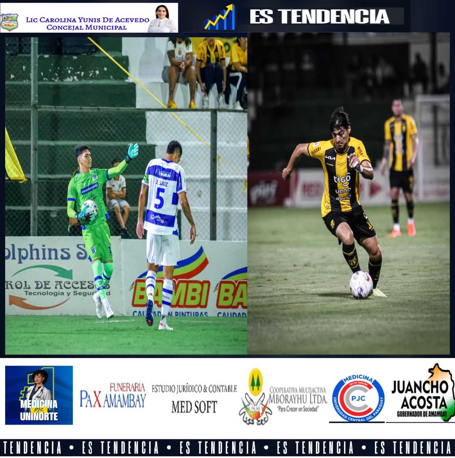 Partido Kaigue entre Guarani y 2 de Mayo por la regularización de la fecha 7 del apertura