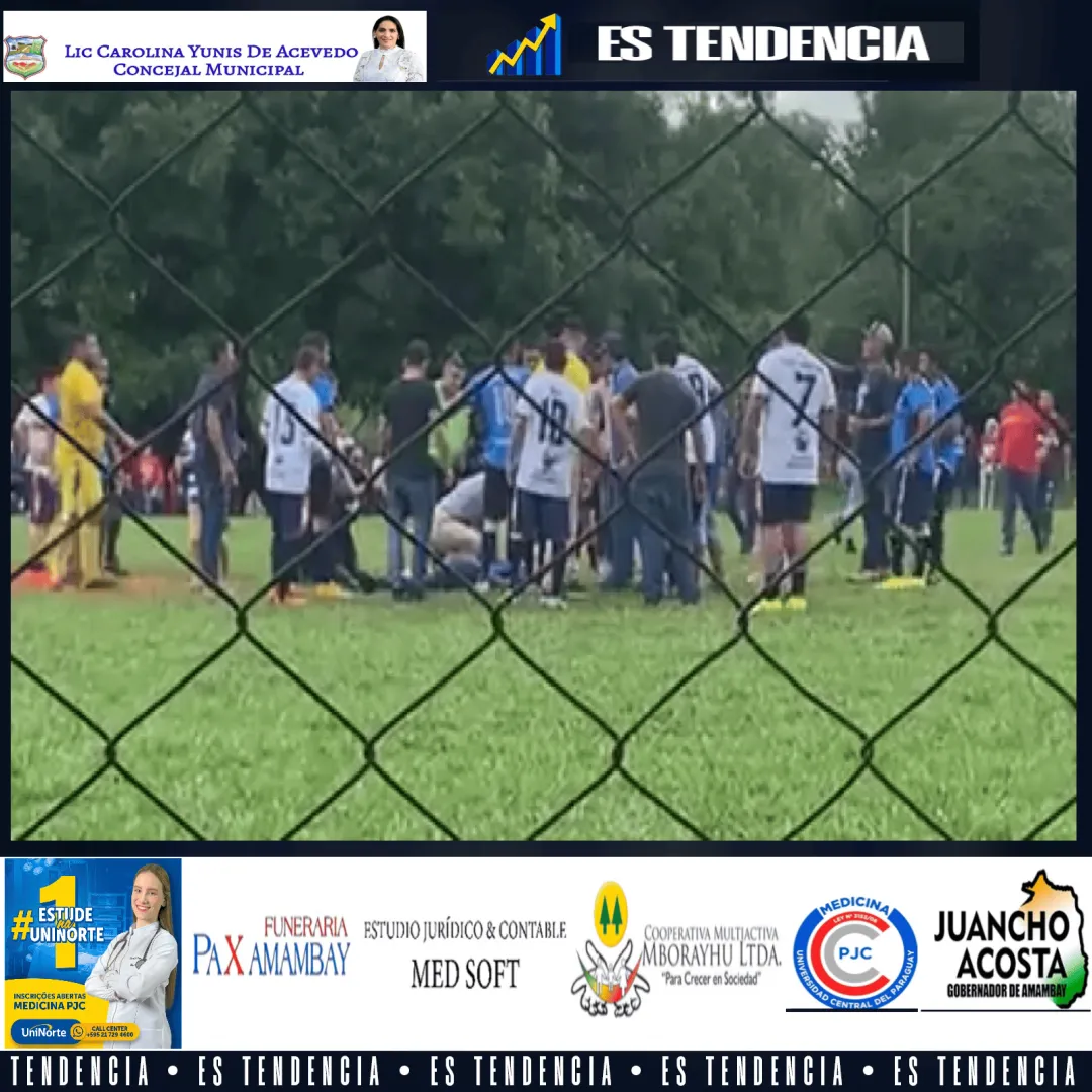 Infarto en medio de un partido de fútbol y fallecio de manera instantánea ocurrio en colonia Fortuna Guazu Amambay 