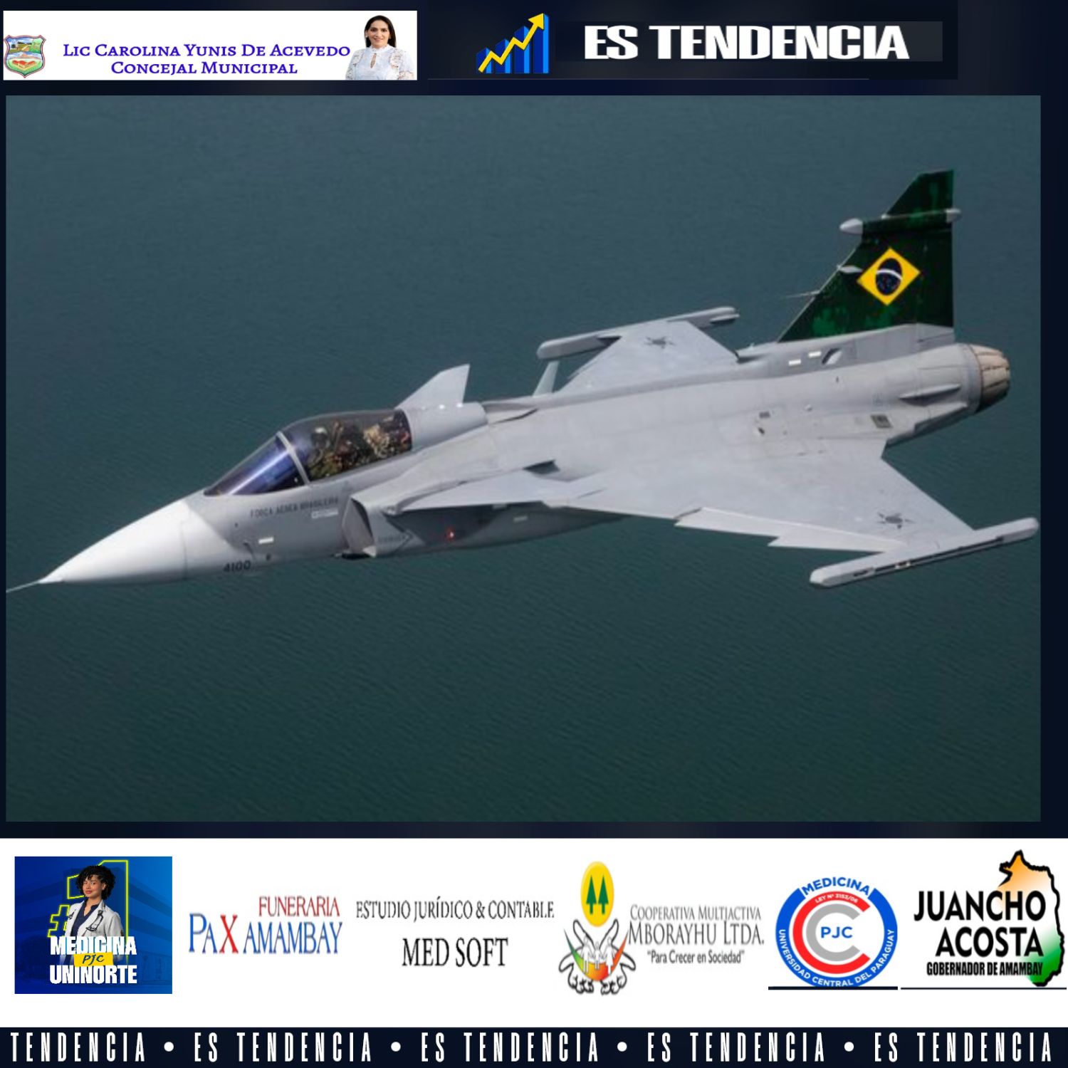 Lançamento do primeiro caça supersônico Gripen produzido no Brasil