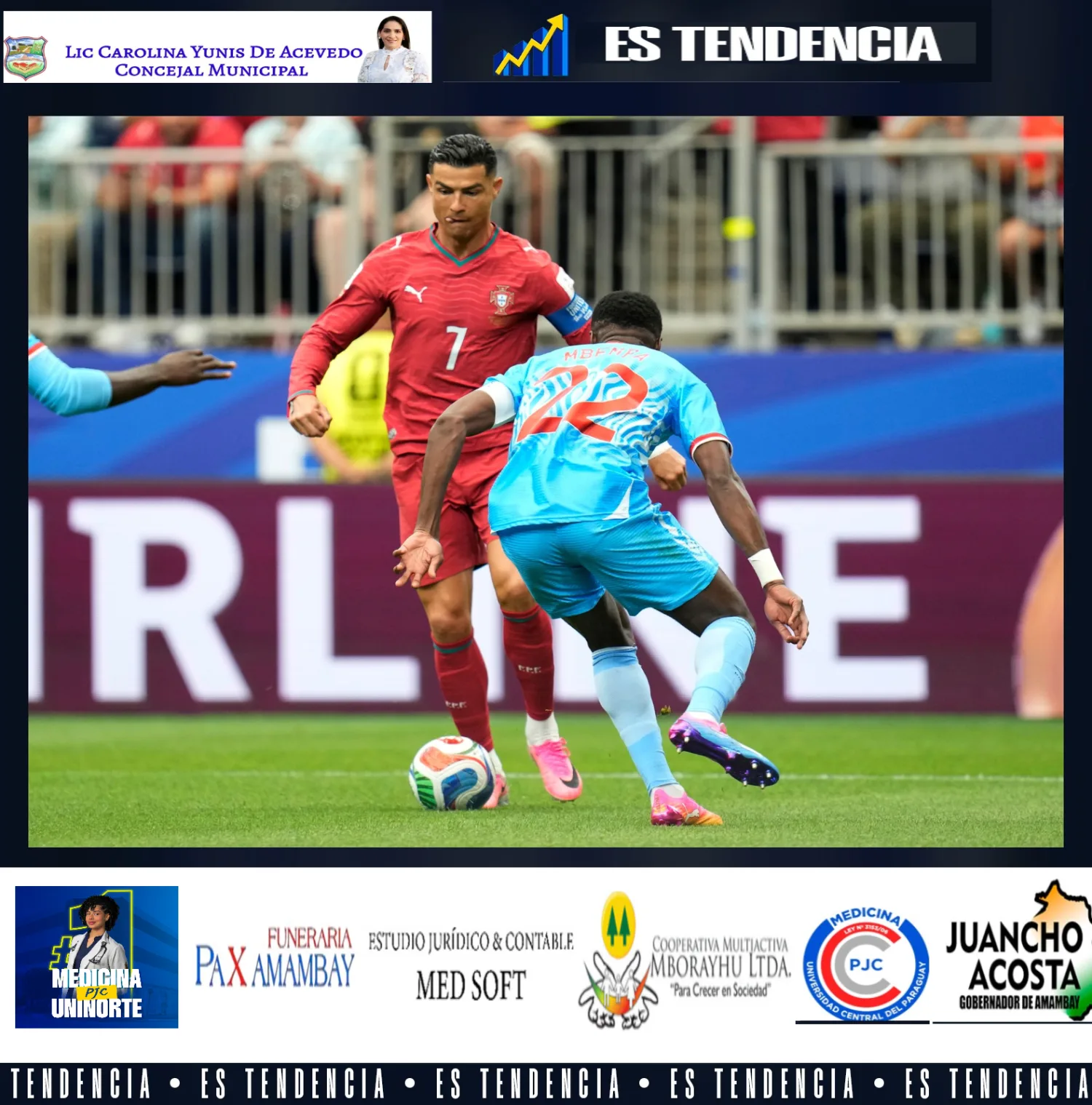 Cristiano ni corrio y Portugal llora un empate frente a Congo.