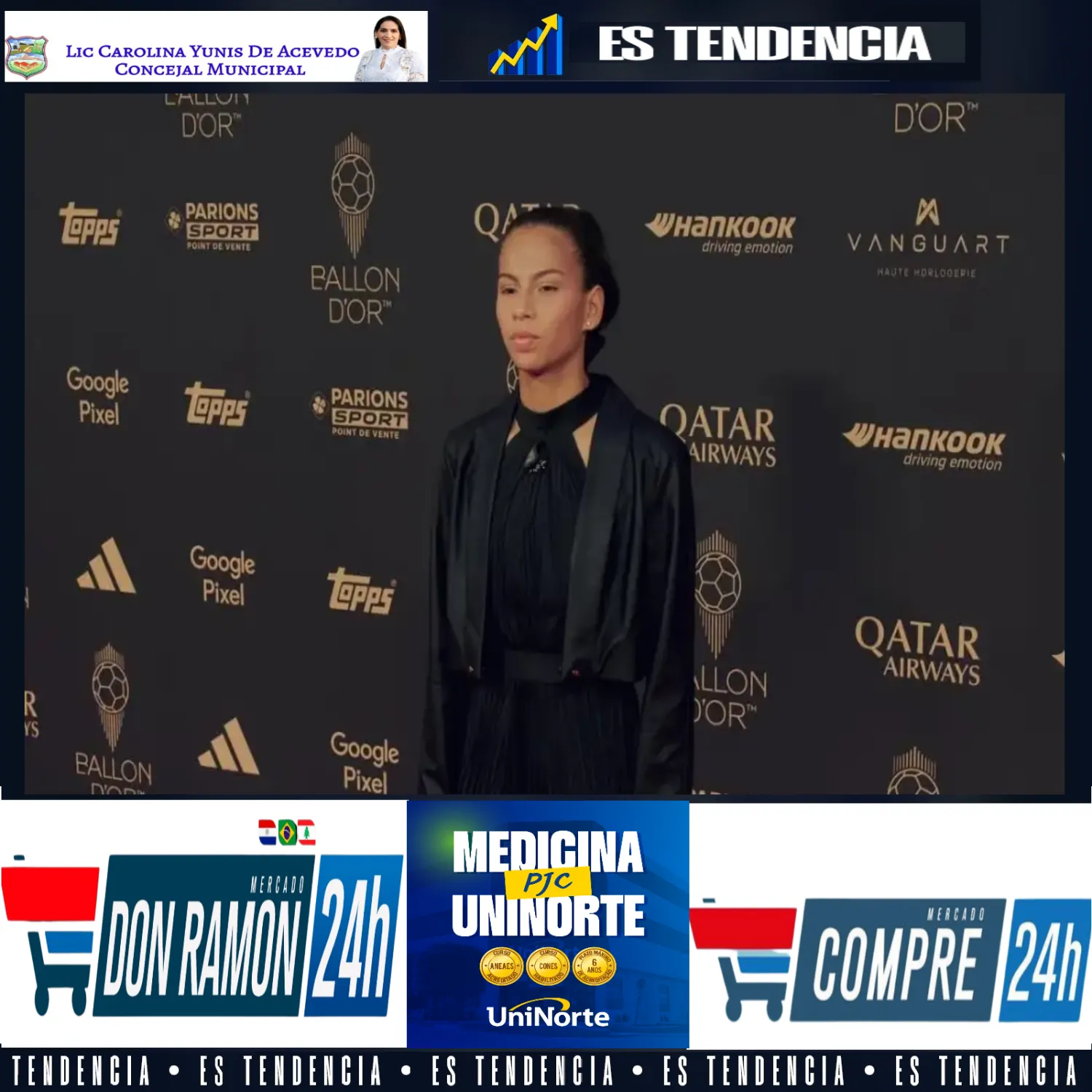 Claudia Martínez brilló en la ceremonia del Balón de Oro