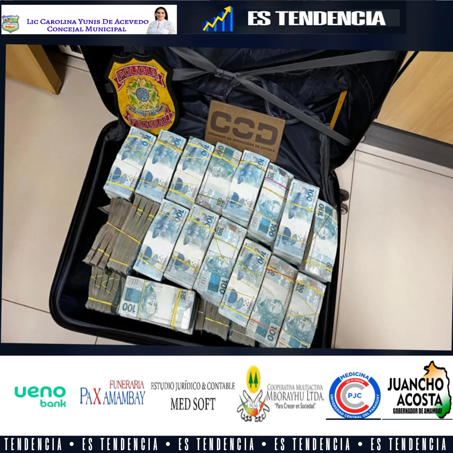 PF formaliza apreensão de cerca de R$ 1,7 milhão em espécie