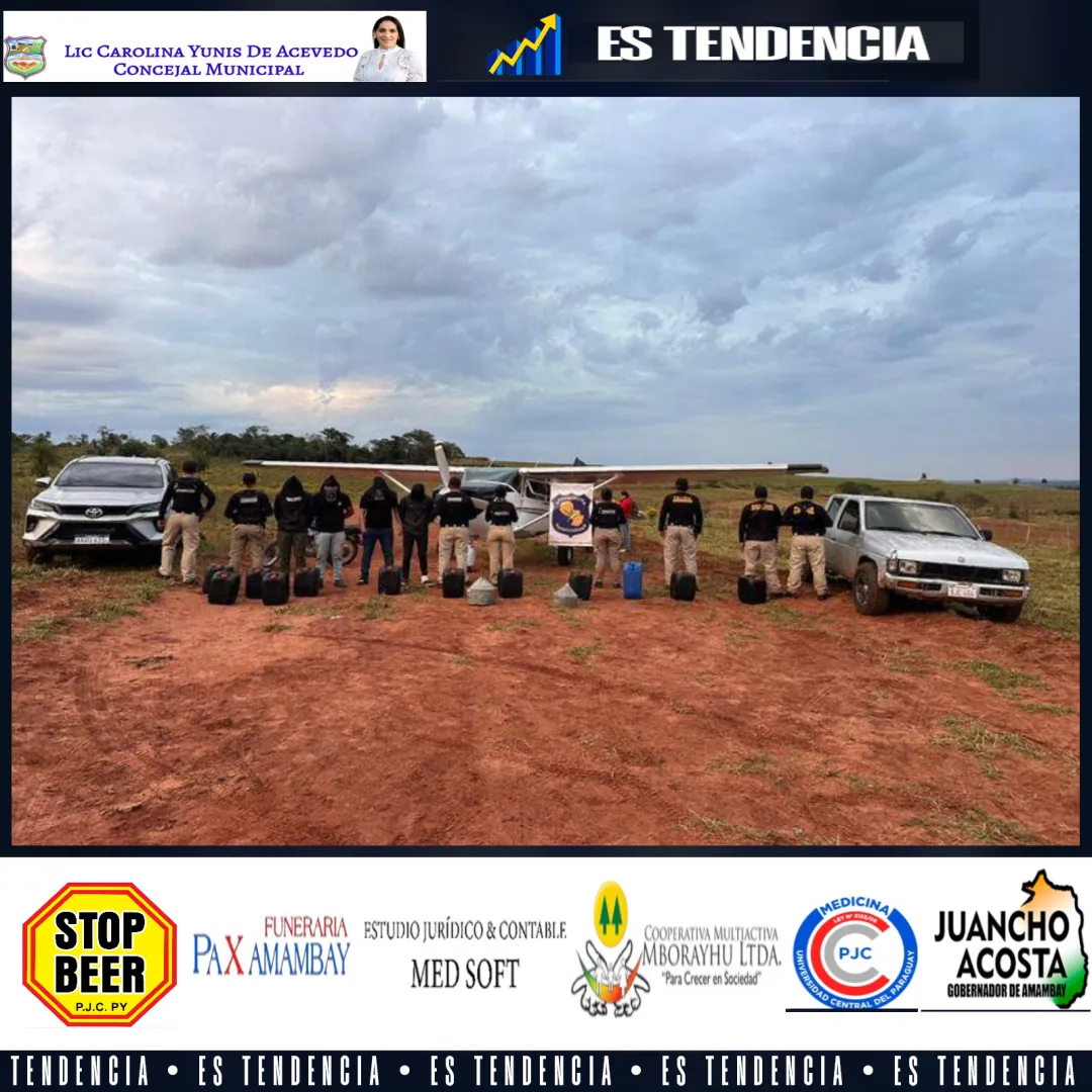 Incautan avioneta y vehículos de lujo en San Pedro