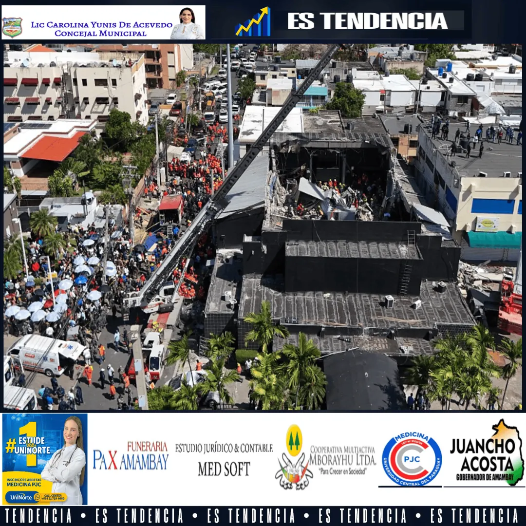 113 mortos por desabamento de teto em discoteca na República Dominicana