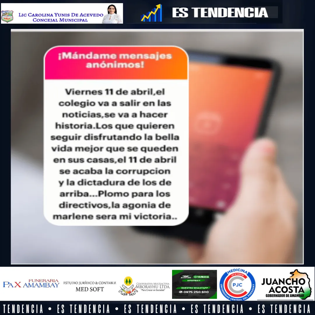 Colegio activa protocolo de seguridad tras amenazas de atentado