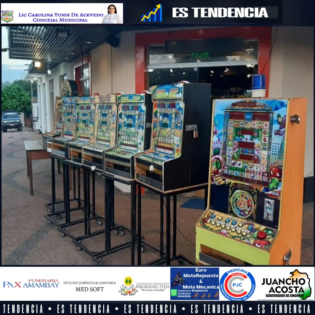 Advierten que DNIT ya puede decomisar los tragamonedas