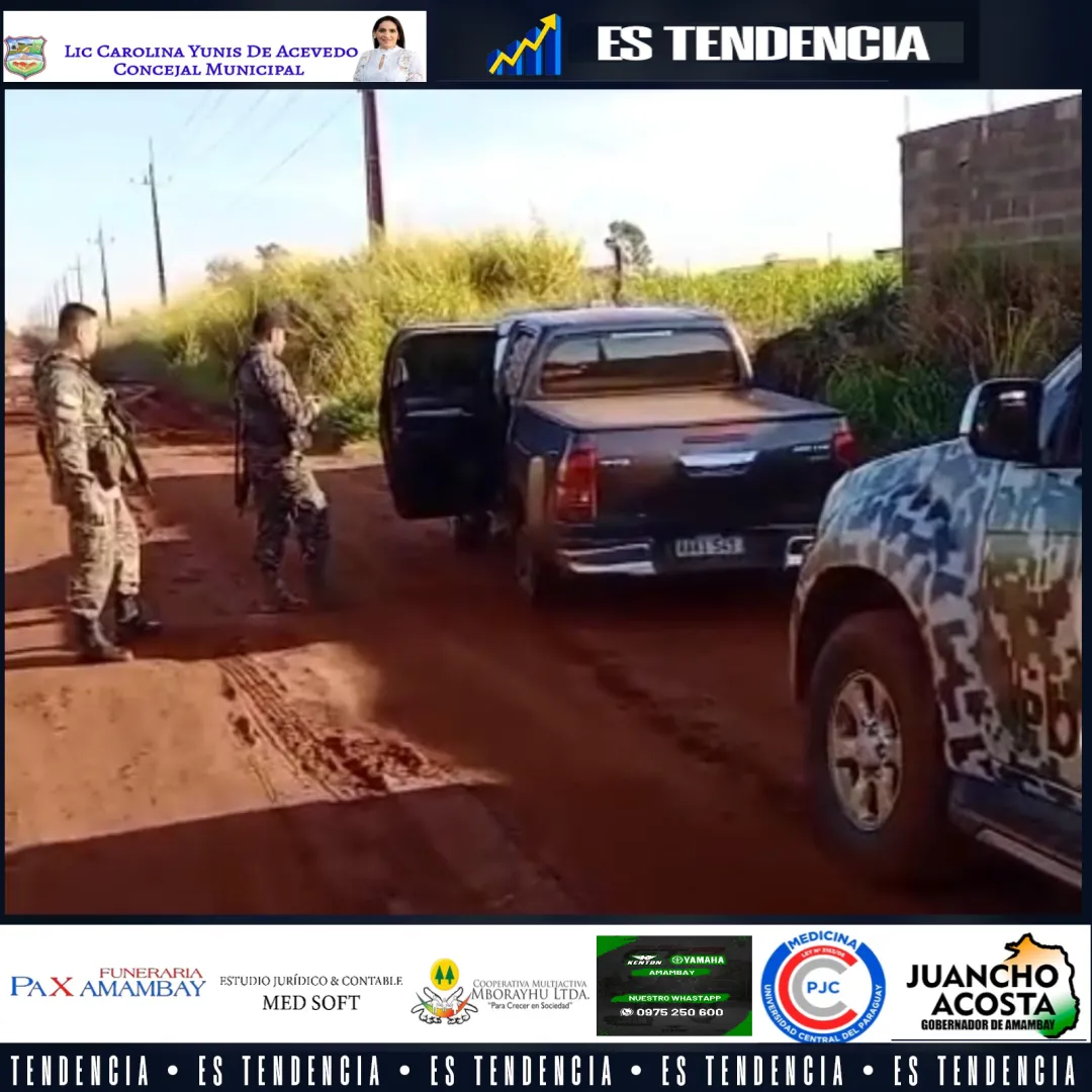 Camioneta cargada de marihuana es incautada tras persecución en Zanja Pytã