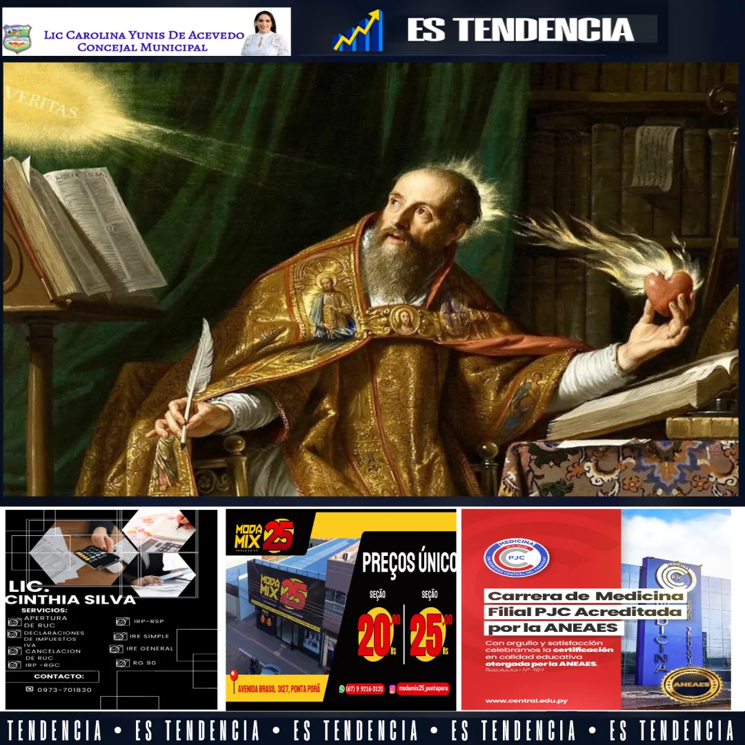 Hoy celebramos a San Agustín, Doctor de la Iglesia y patrono de los que buscan a Dios