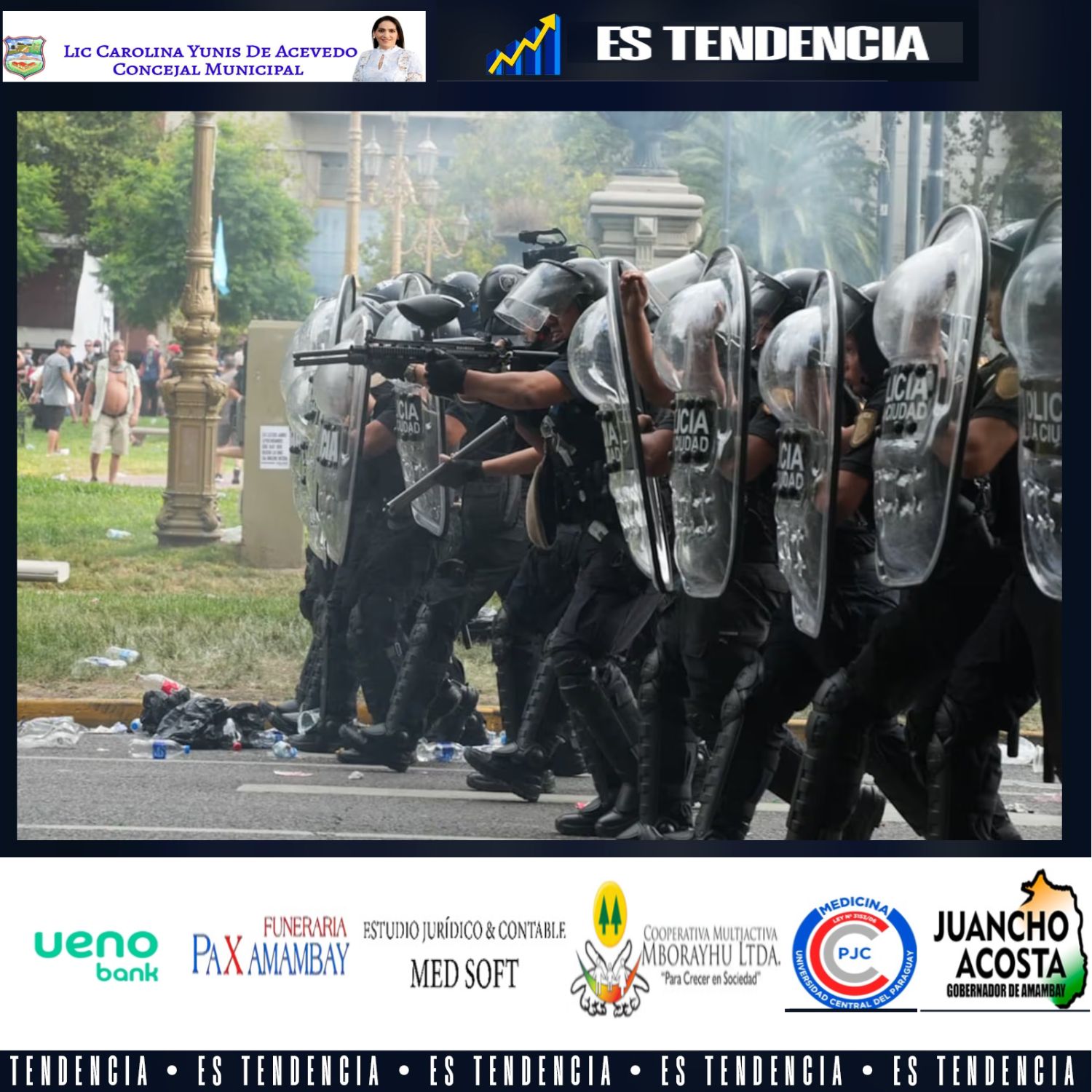 Brutal represión contra quienes protestaban por la reforma laboral de Milei