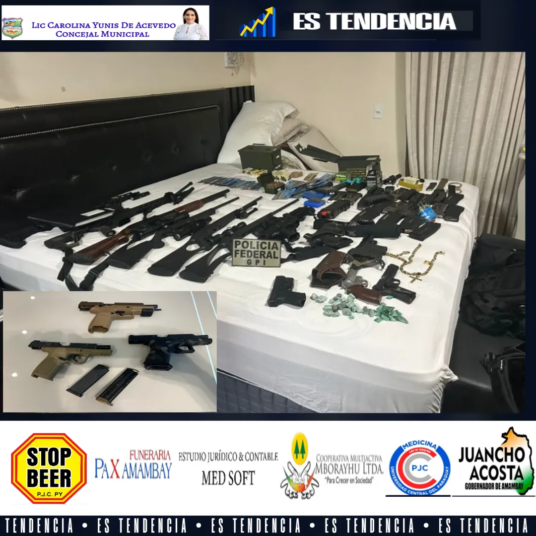 PF combate tráfico internacional de armas.