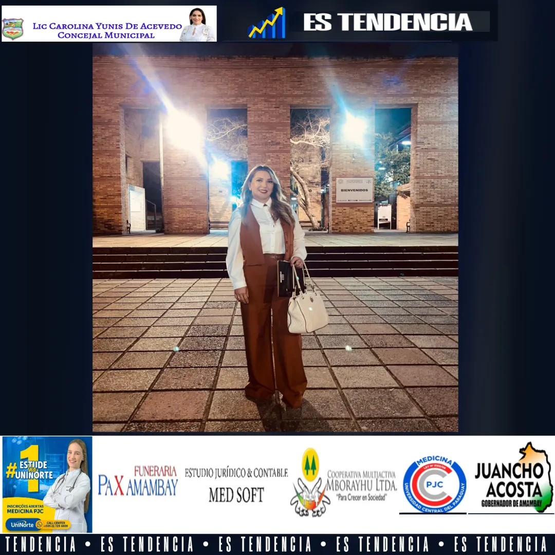 Asistente Fiscal del Ministerio Publicó de Pedro Juan Caballero, seleccionada para cursar Postgrado en Doctorado en Ciencias Jurídicas en la Universidad Nacional de Asunción.