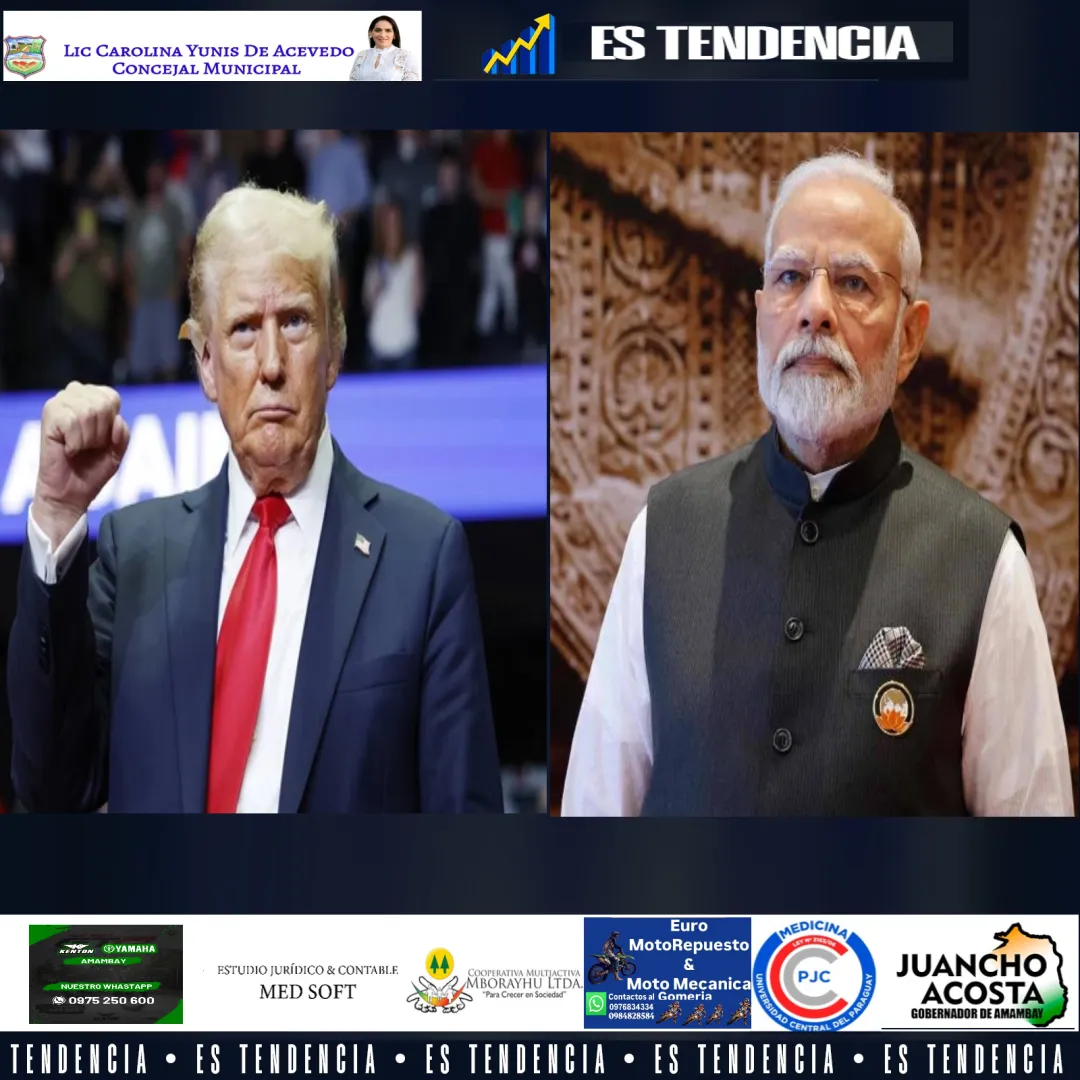 Trump diz que Índia pagará 'multa' por comprar da Rússia e estabelece tarifa em 25%